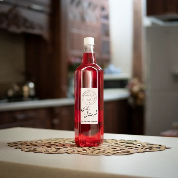 شربت گل محمدی خانگی غلیظ 1250 گرم